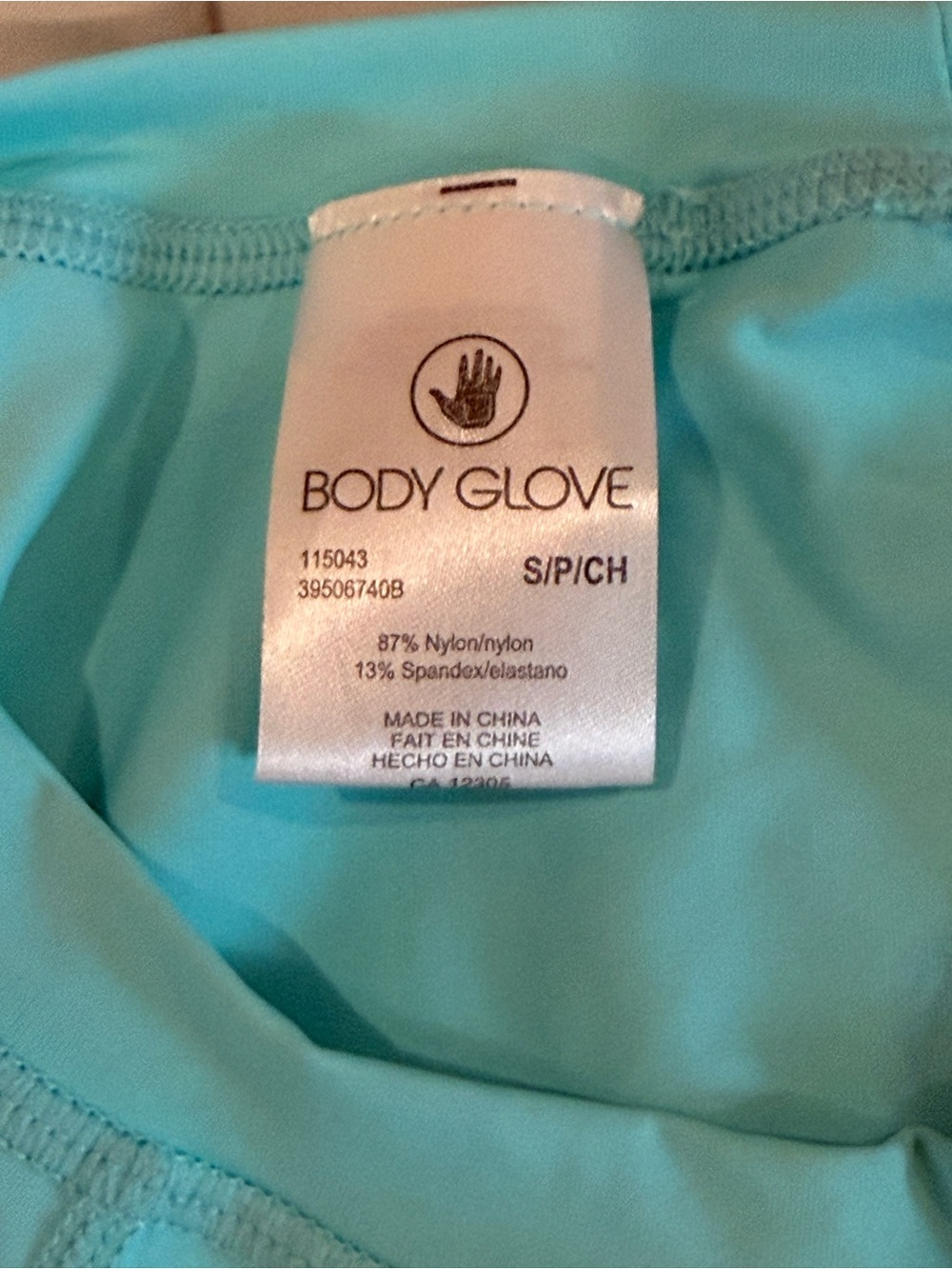 Body Glove Women’s Aqua Blue Rash Guard Swim Surf Top Size S Like New - Picture 5 of 7